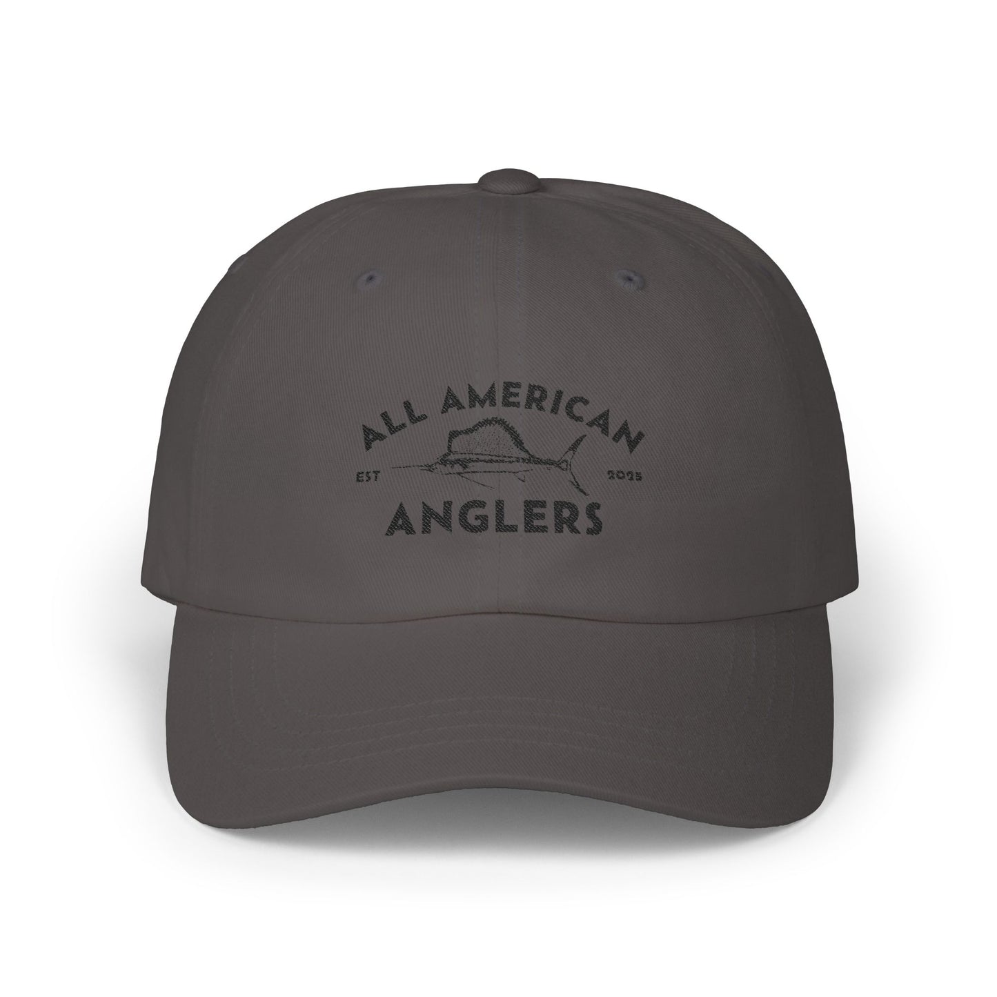 Embroidered Classic Adjustable Hat - Black Logo