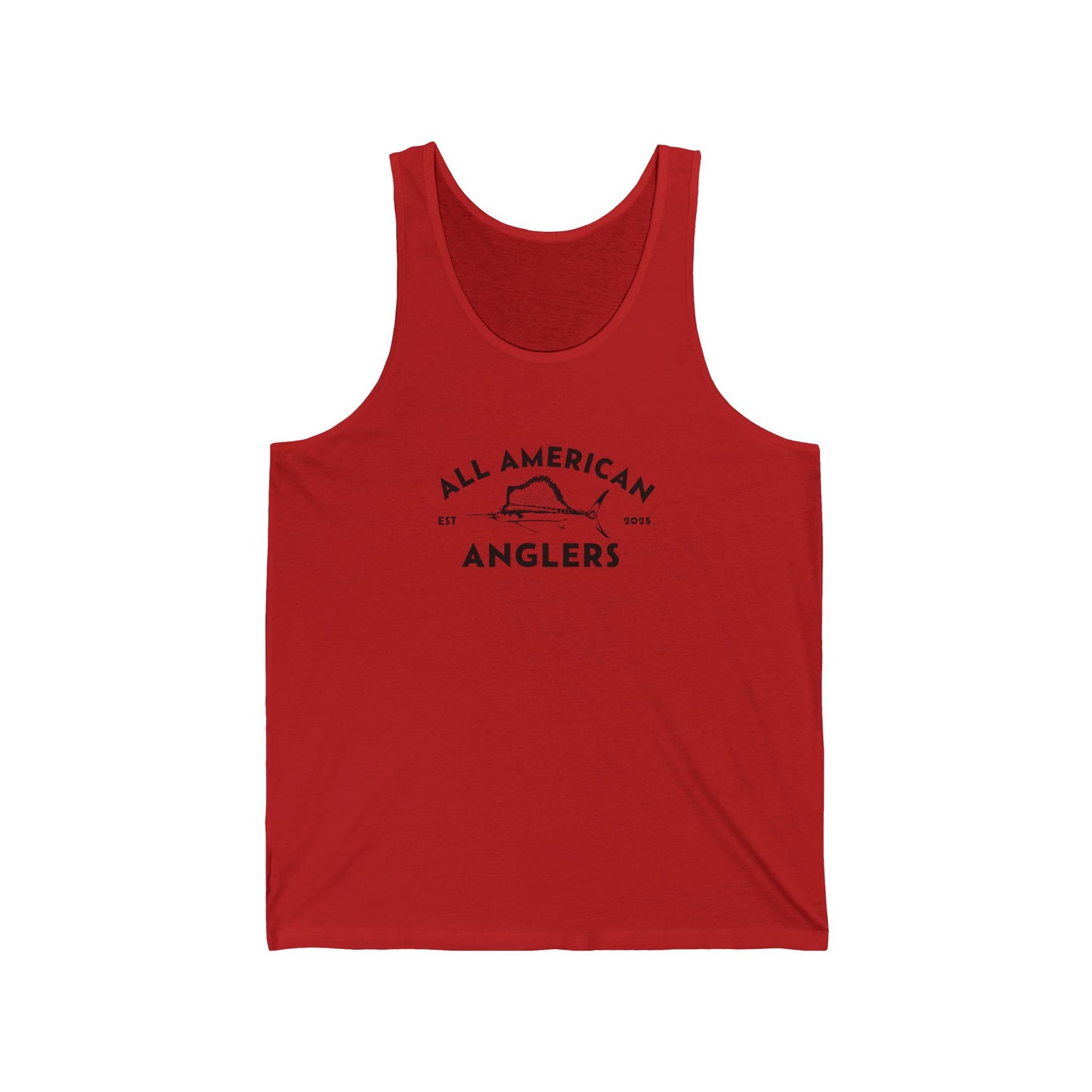 Unisex Cotton Tank Top - Black Logo