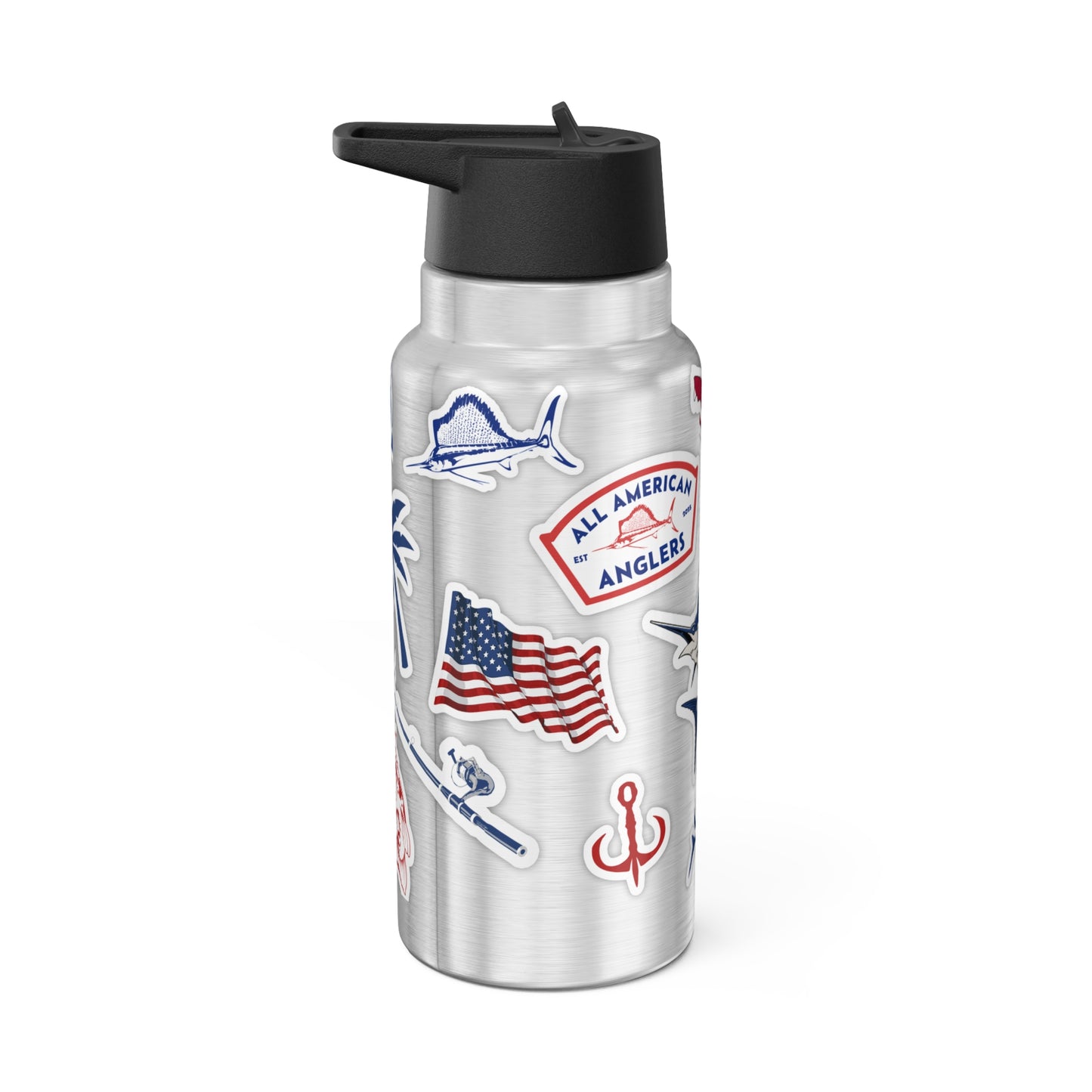 FL Sticker Decal Stainless Steel Sport Water Bottle