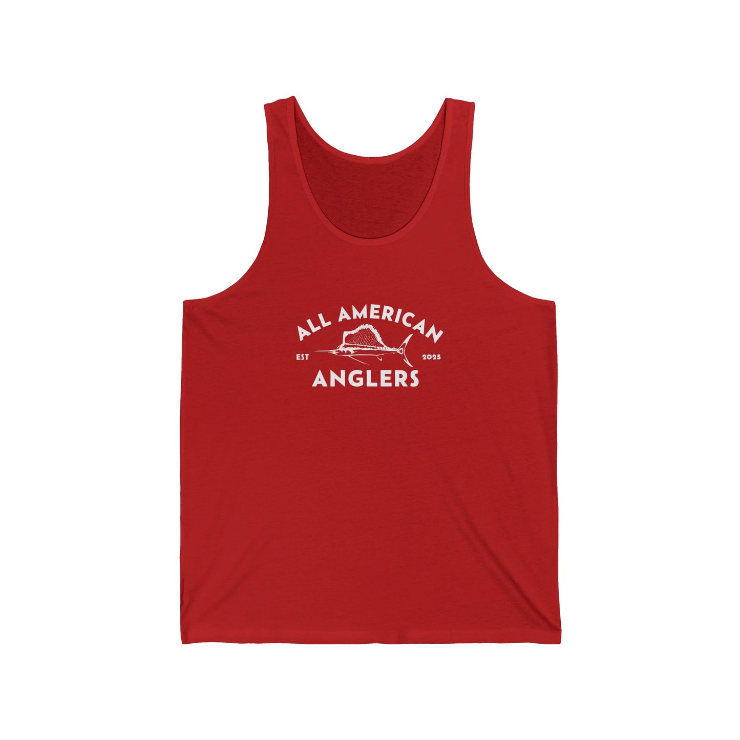 Unisex Cotton Tank Top - White Logo