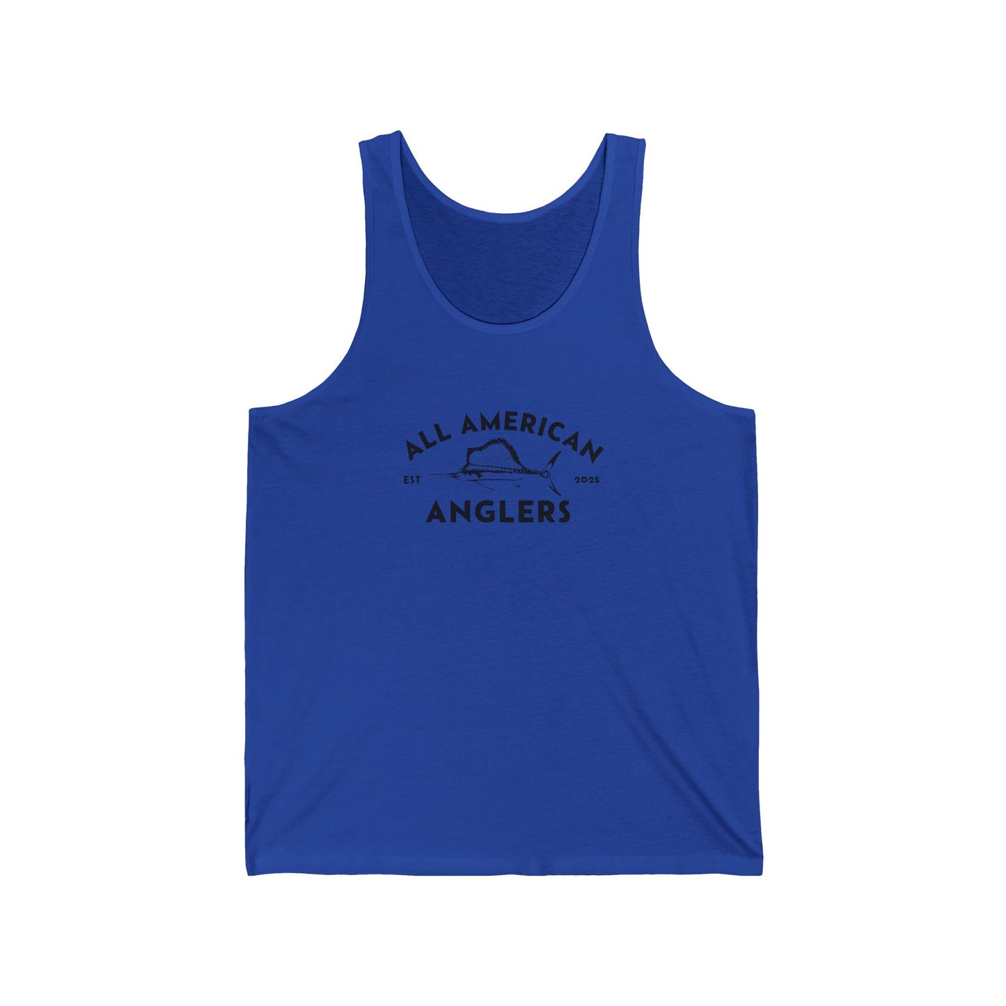 Unisex Cotton Tank Top - Black Logo