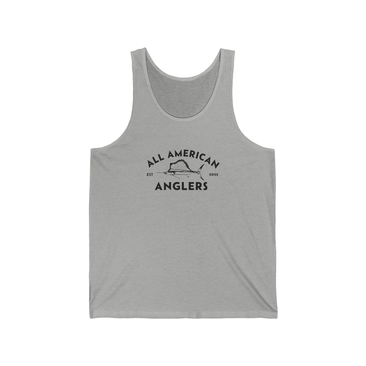 Unisex Cotton Tank Top - Black Logo