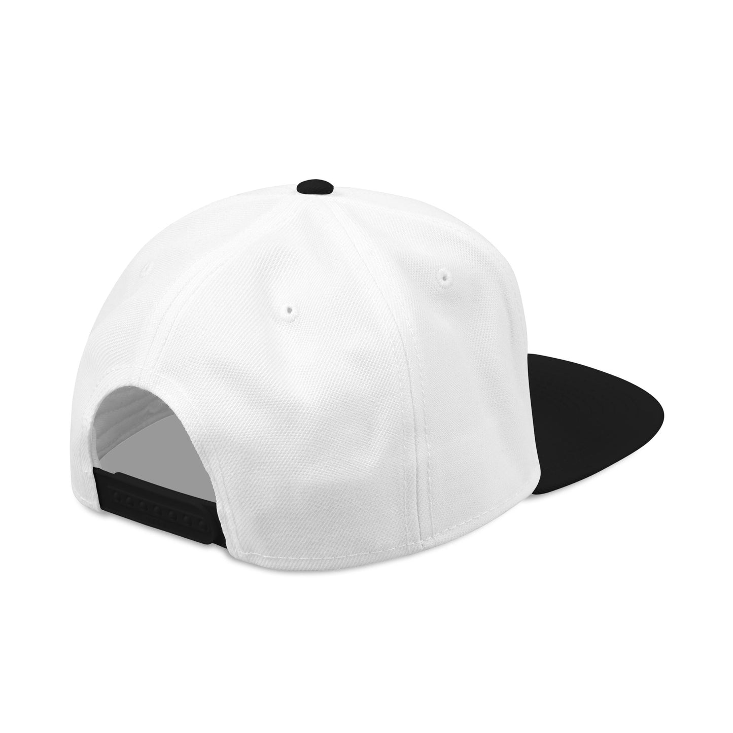 Embroidered Snapback Hat - Black Logo