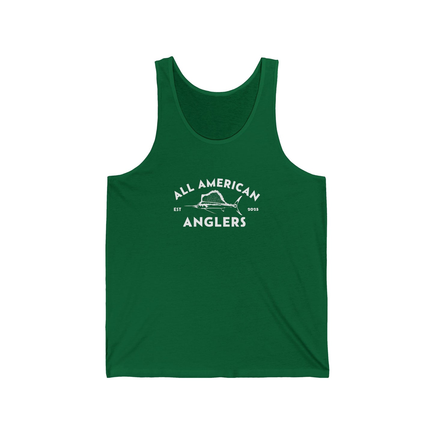 Unisex Cotton Tank Top - White Logo