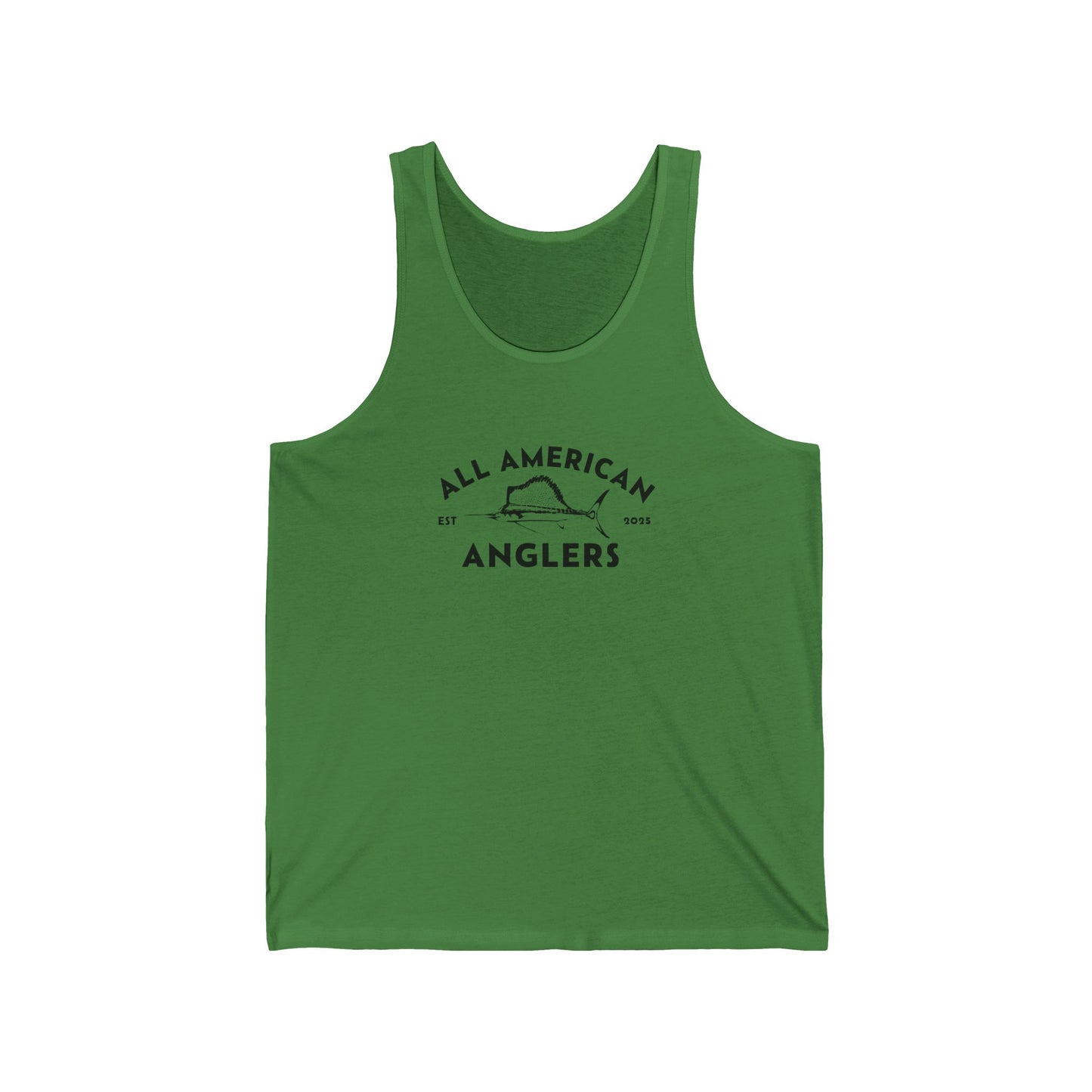 Unisex Cotton Tank Top - Black Logo