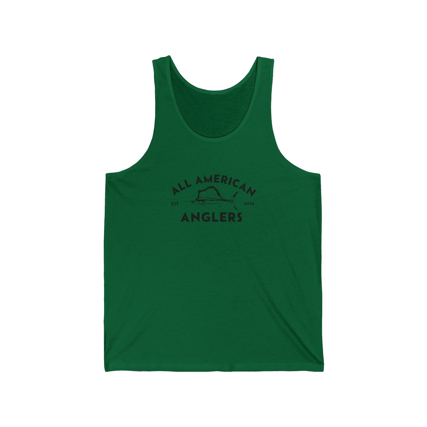 Unisex Cotton Tank Top - Black Logo