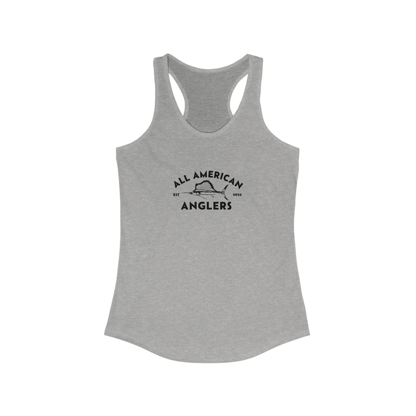 Women's  Classic Fit Racerback Tank Top - Black Logo