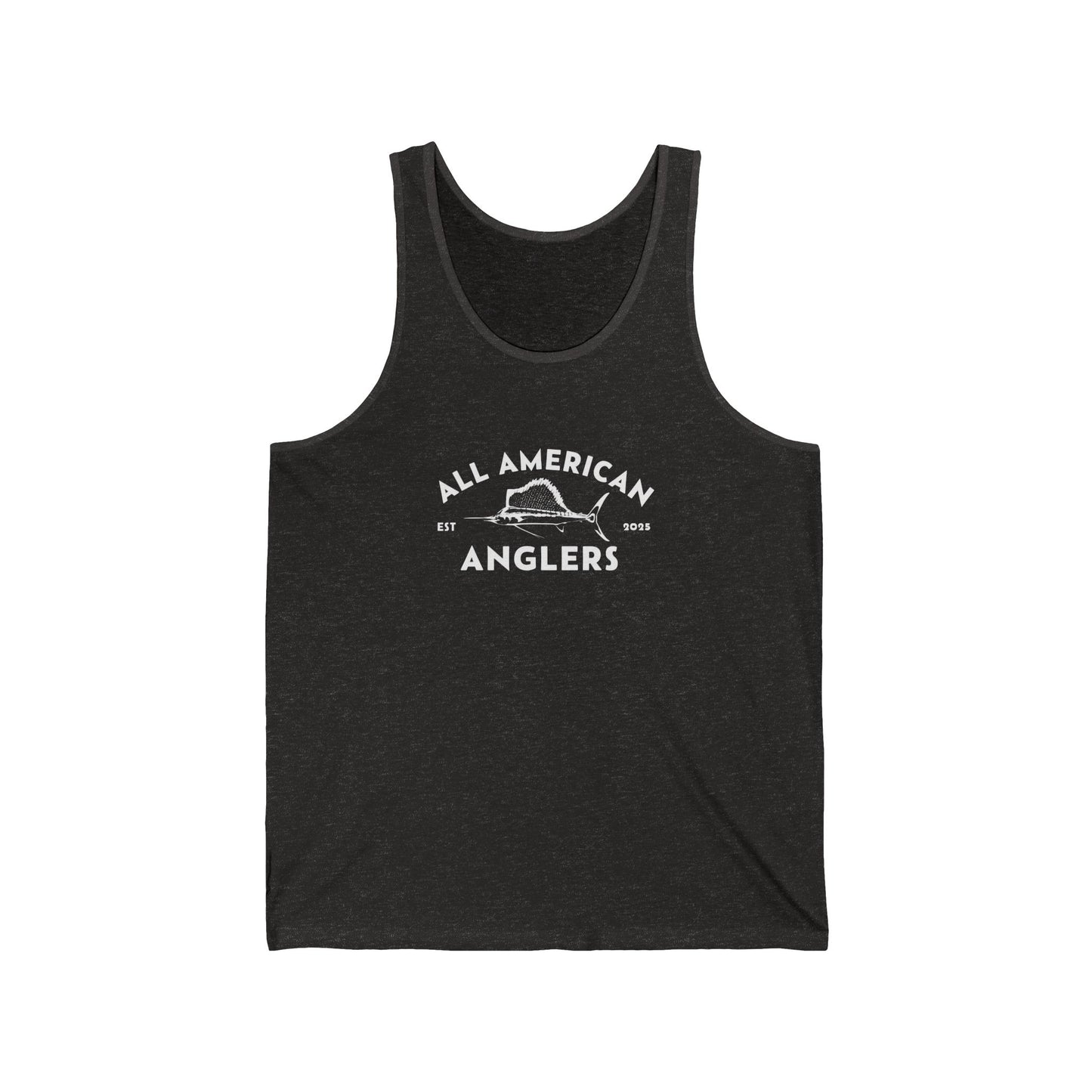 Unisex Cotton Tank Top - White Logo