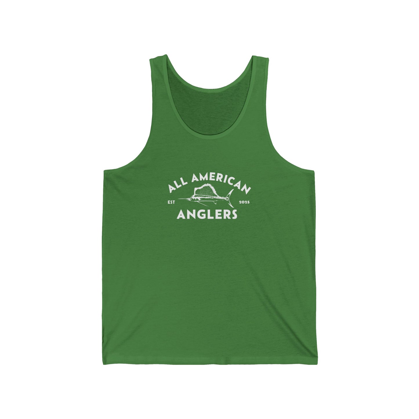 Unisex Cotton Tank Top - White Logo