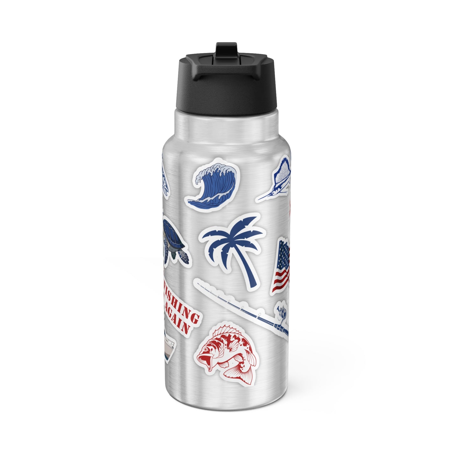 FL Sticker Decal Stainless Steel Sport Water Bottle