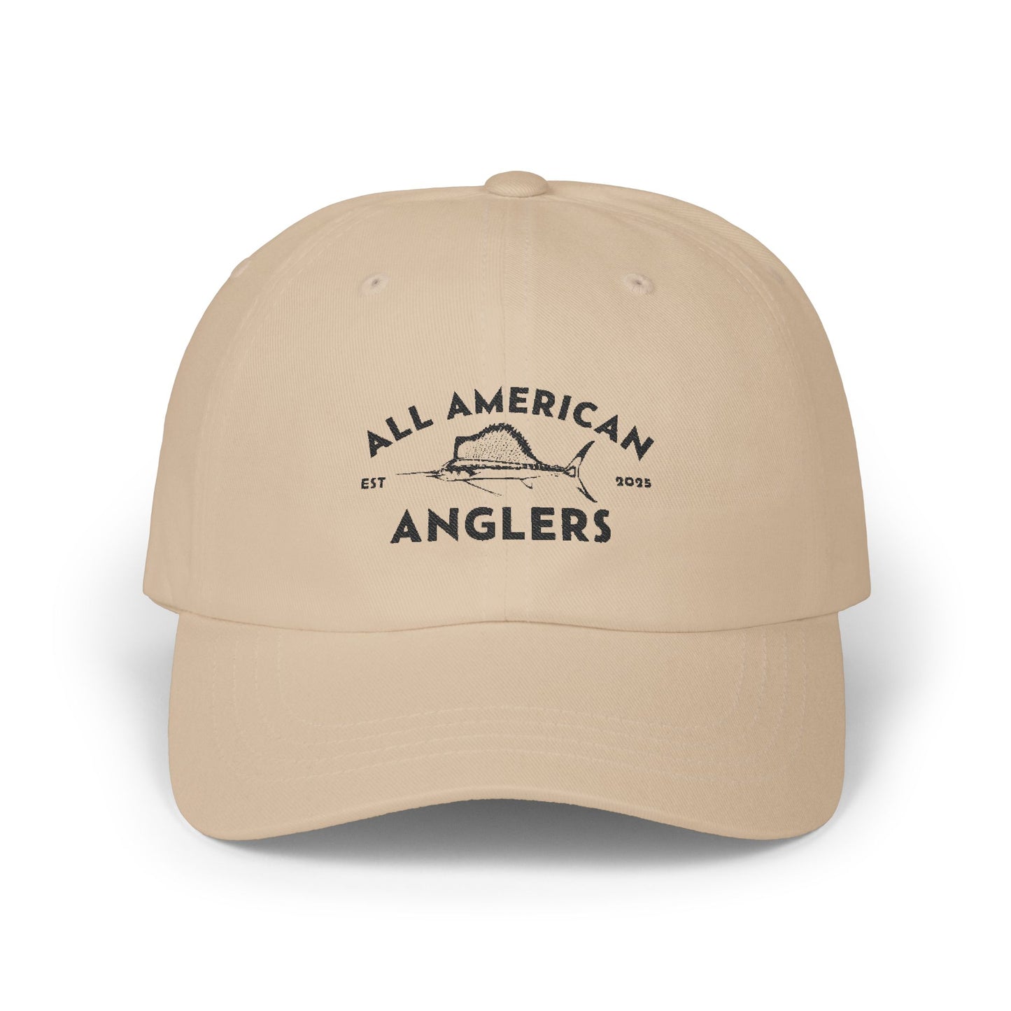 Embroidered Classic Adjustable Hat - Black Logo