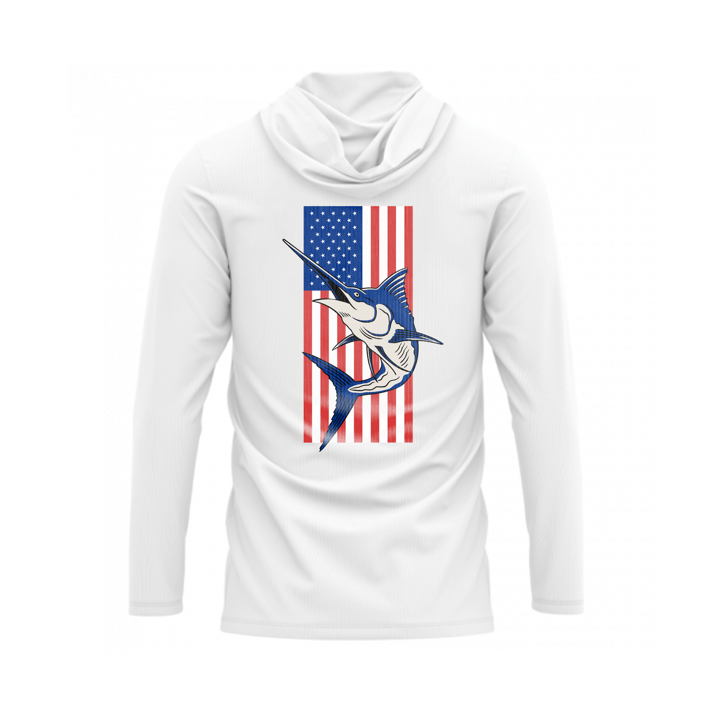 Marlin American Flag Premium Performance Hoodie